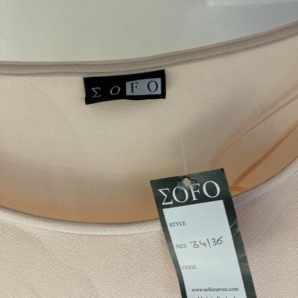 BNWT PEACH LADIES WOMANS PLUS SIZE 34 (5XXL) ROUND NECK T SHIRT TOP blouse - Picture 10 of 12